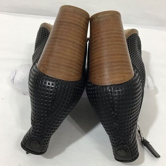 rag & bone Margot Western Boots Perforated Leather Black Size 36 1/2 - Picture 10 of 14